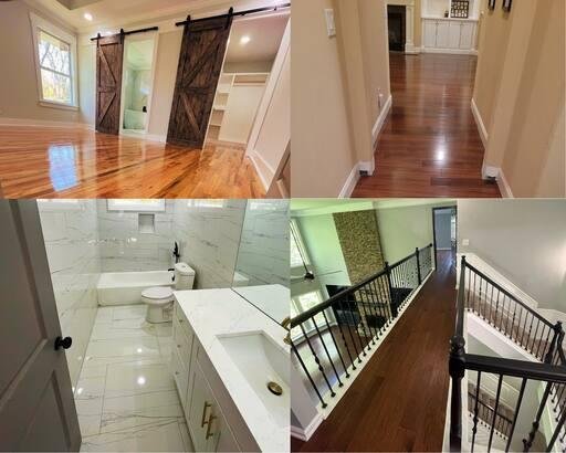 Whole-home flooring upgrade with hardwood floors and bathroom tile in Cullman AL