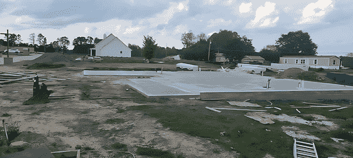 New concrete slab foundation installation in Cullman AL