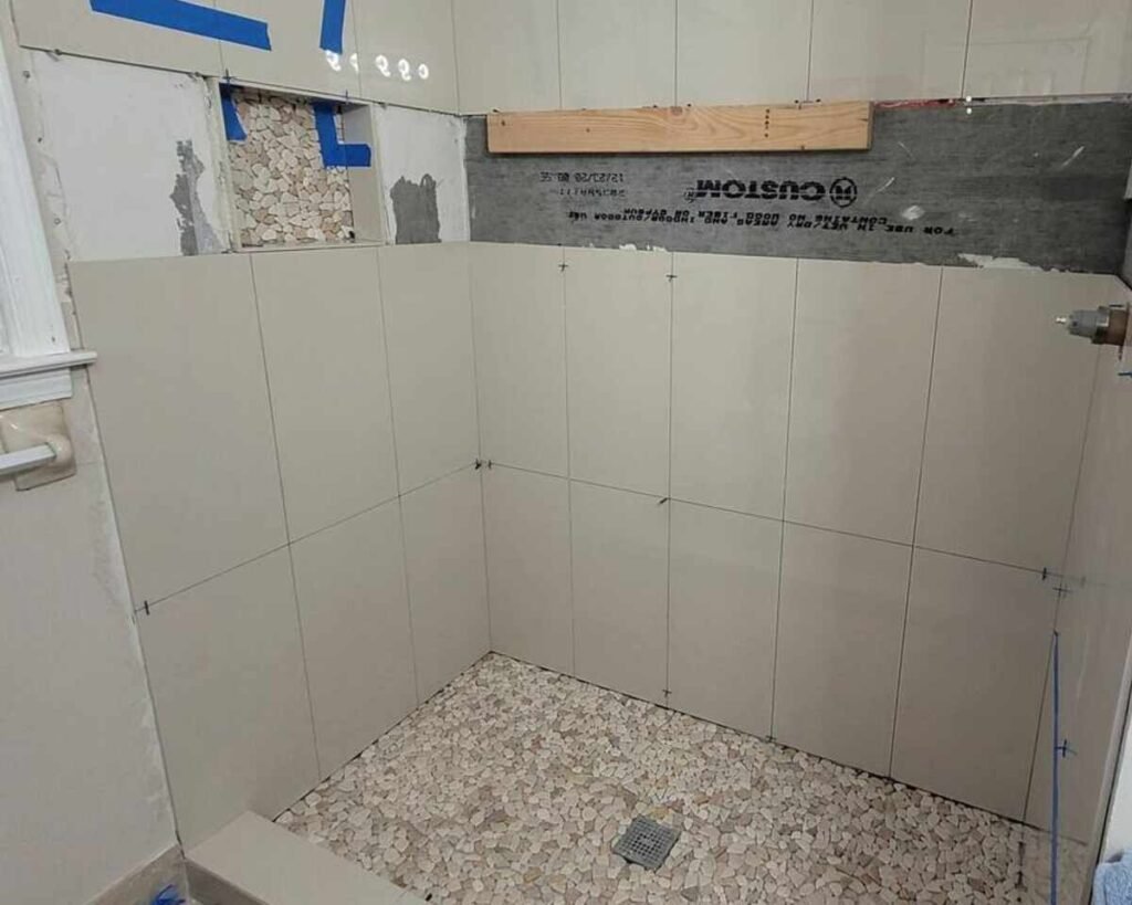 Bathroom remodel during photo (sample project)